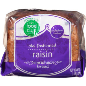 Food Club Old Fashioned Raisin Enriched Bread 16 oz