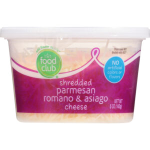 Food Club Parmesan  Romano & Asiago Shredded Cheese 5 oz
