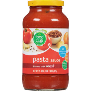 Food Club Pasta Sauce Flavored with Meat 23.9 oz