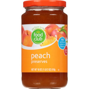 Food Club Peach Preserves 18 oz