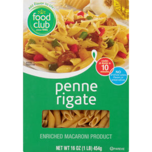 Food Club Penne Rigate 16 oz