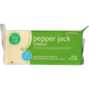 Food Club Pepper Jack Cheese 8 oz