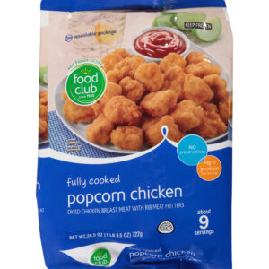 Food Club Popcorn Chicken 25.5 oz Bag