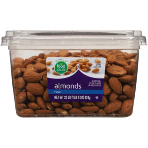 Food Club Raw Almonds 22 oz