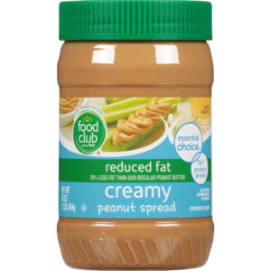 Food Club Reduced Fat Creamy Peanut Spread 16 oz