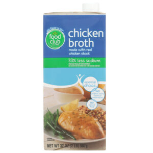 Food Club Reduced Sodium Chicken Broth 32 oz