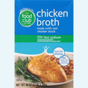 Food Club Reduced Sodium Chicken Broth 48 oz