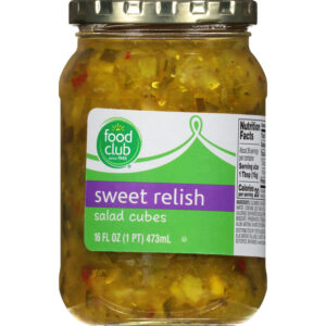 Food Club Salad Cubes Sweet Relish 16 oz