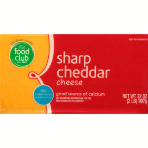 Food Club Sharp Cheddar Cheese 32 oz