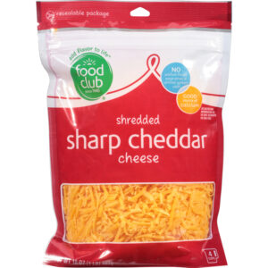 Food Club Sharp Cheddar Shredded Cheese 16 oz