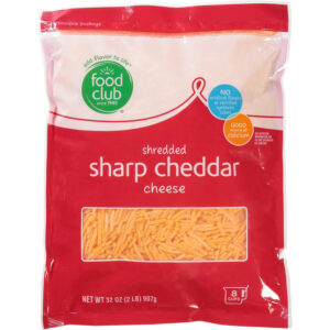 Food Club Sharp Cheddar Shredded Cheese 32 oz