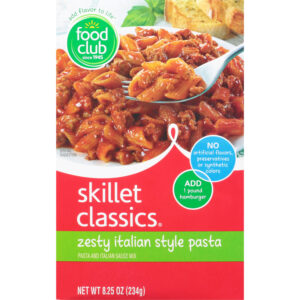 Food Club Skillet Classics Zesty Italian Style Pasta 8.25 oz