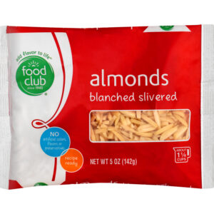 Food Club Slivered Blanched Almonds 5 oz