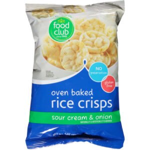 Food Club Sour Cream & Onion Oven Baked Rice Crisps 3 oz
