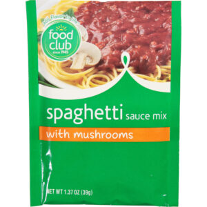 Food Club Spaghetti Sauce Mix with Mushrooms 1.37 oz