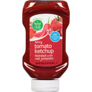 Food Club Spicy Tomato Ketchup 20 oz