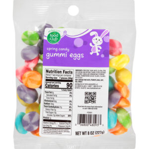 Food Club Spring Candy Gummi Eggs 8 oz