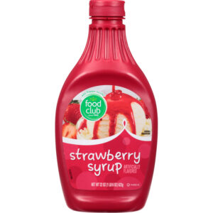 Food Club Strawberry Syrup 22 oz