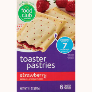 Food Club Strawberry Toaster Pastries 6 ea