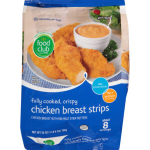 Food Club Strips Chicken Breast 25 oz