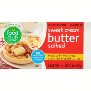 Food Club Sweet Cream Salted Butter 2 ea