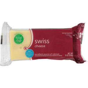 Food Club Swiss Cheese 8 oz