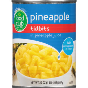 Food Club Tidbits In Pineapple Juice Pineapple 20 oz