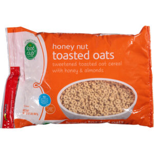 Food Club Toasted Oats Honey Nut Cereal 32 oz Bag
