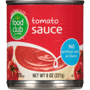 Food Club Tomato Sauce 8 oz