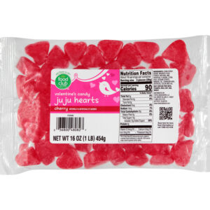 Food Club Valentines Candy Cherry Juju Hearts 16 oz
