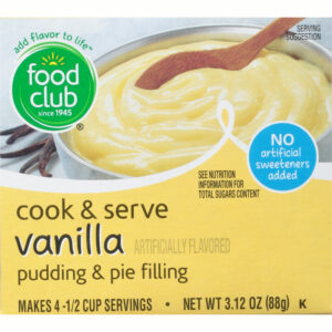 Food Club Vanilla Pudding & Pie Filling 3.12 oz