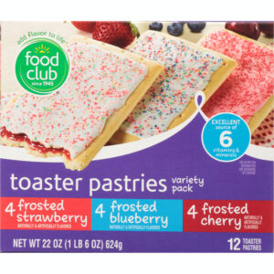 Food Club Variety Pack Toaster Pastries 12 ea
