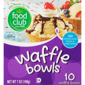 Food Club Waffle Bowls 10 ea