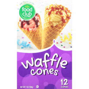 Food Club Waffle Cones 12 ea