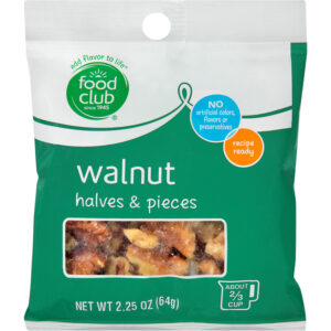 Food Club Walnut Halves & Pieces 2.25 oz