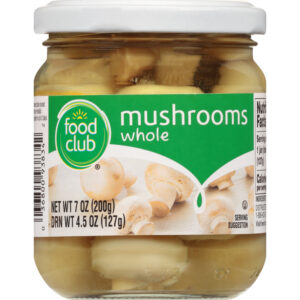 Food Club Whole Mushrooms 7 oz