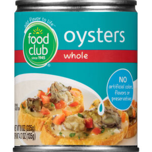 Food Club Whole Oysters 8 oz