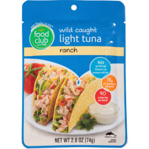 Food Club Wild Caught Light Ranch Tuna 2.6 oz