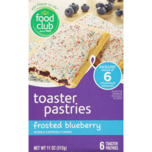Frosted Blueberry Toaster Pastries