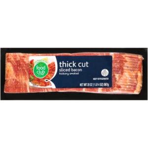 Hickory Smoked Thick Cut Sliced Bacon