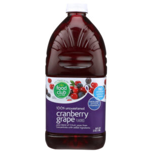 Juice Cranberry Grape 100% Pet
