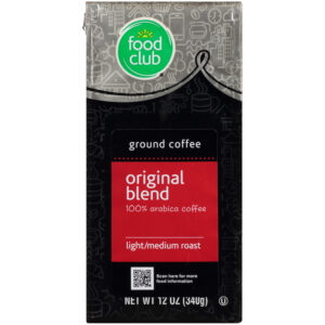Light/Medium Roast Original Blend 100% Arabica Ground Coffee