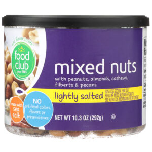 Lightly Salted Mixed Nuts With Peanuts  Almonds  Cashews  Filberts & Pecans