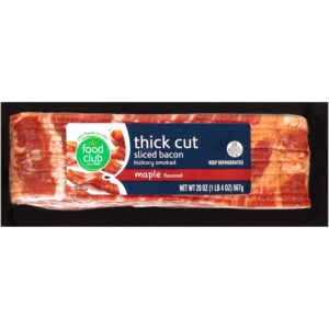 Maple Flavored Hickory Smoked Thick Cut Sliced Bacon