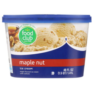 Maple Nut Maple Flavored Ice Cream With Walnuts