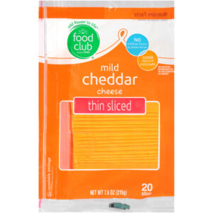 Mild Cheddar Thin Sliced Cheese