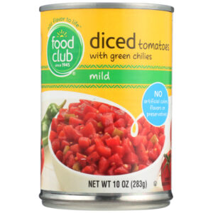 Mild Diced Tomatoes With Green Chilies