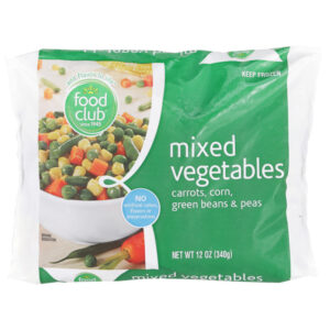 Mixed Vegetables  Carrots  Corn  Green Beans & Peas