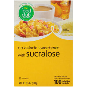 No Calorie Sweetener With Sucralose