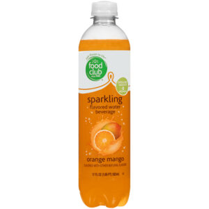 Orange Mango Flavored Sparkling Water Beverage